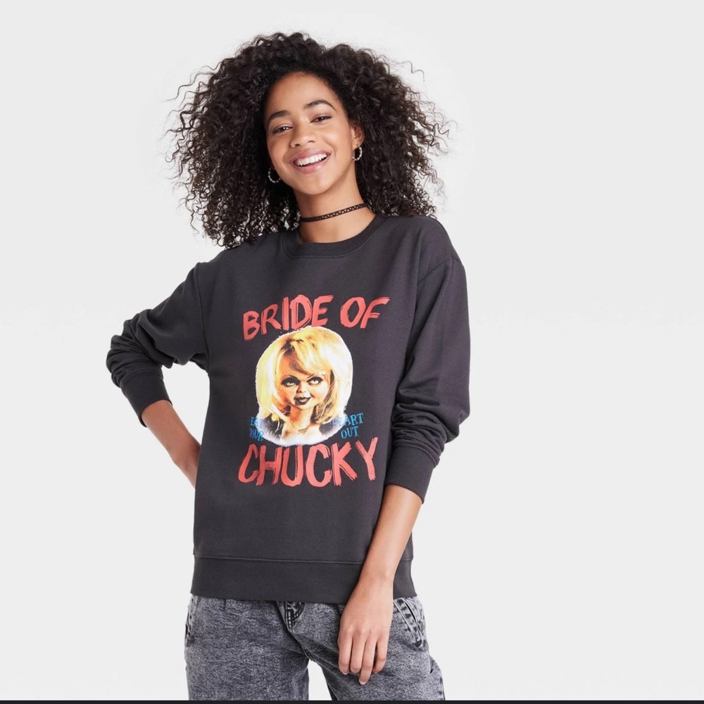 Chucky bride of chucky graphic sweatshirt size Medium